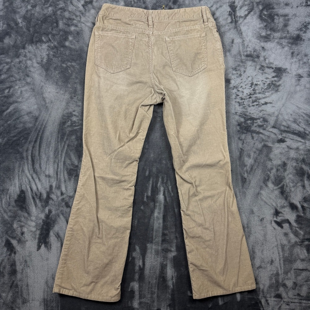 Eddie Bauer Corduroy Pants Womens 10 Tan Curvy Bootcut Stretch Khaki - Picture 7 of 9